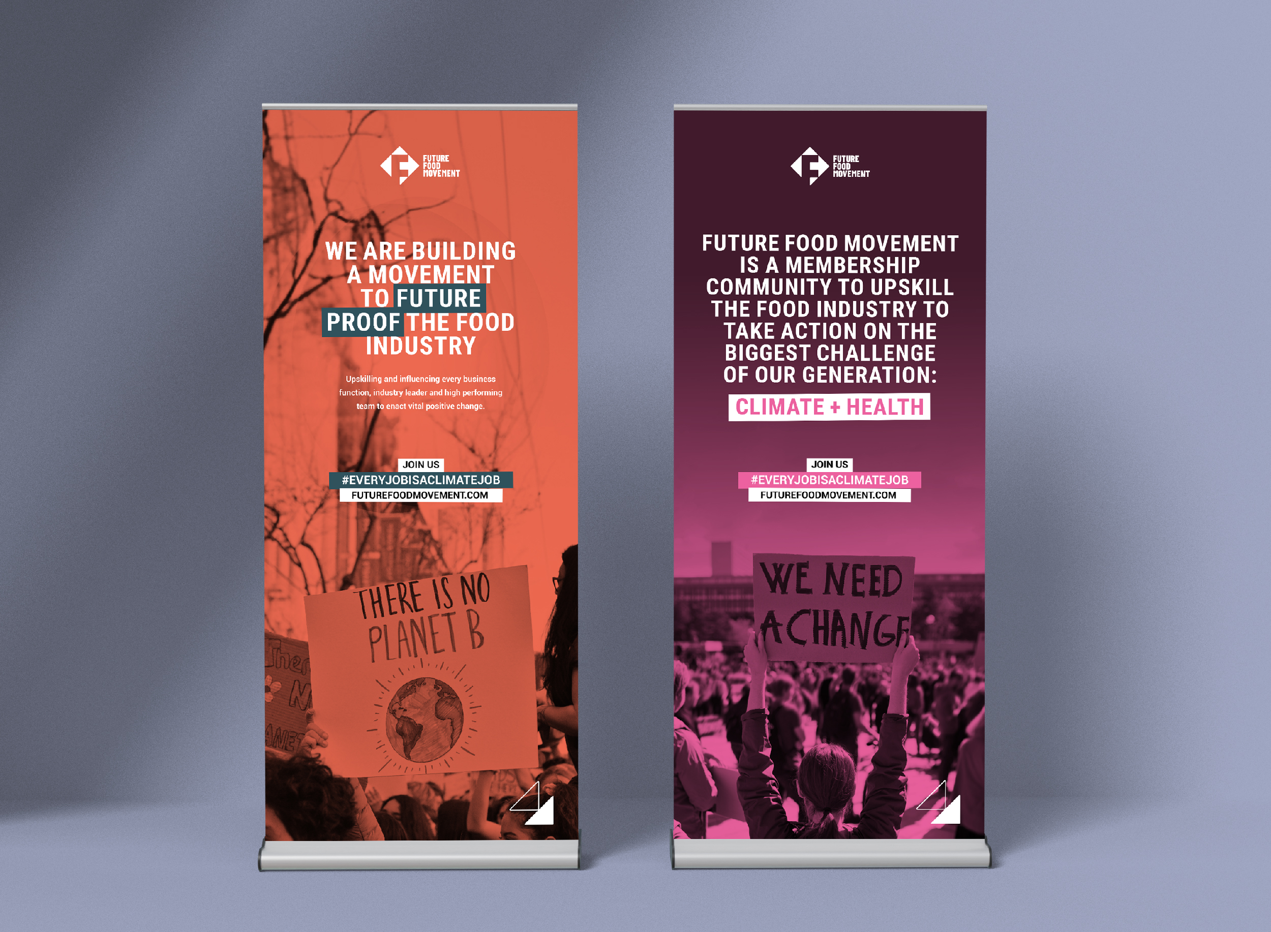 Colourful and impactful banner designs for a corporate exhibition event