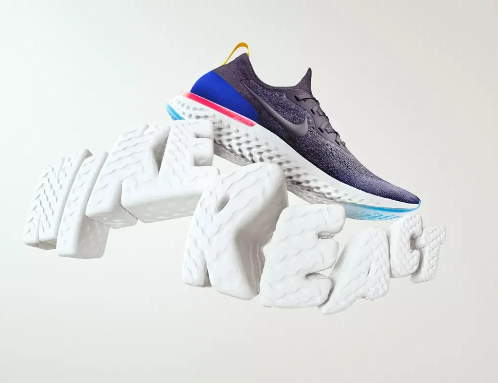 Stylish Nike React Flyknit 2 sneakers with a trendy 3D design twist